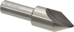 Interstate - 3/4" Head Diam, 1/2" Shank Diam, 1 Flute 60° High Speed Steel Countersink - Exact Tooling