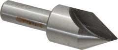 Interstate - 7/8" Head Diam, 1/2" Shank Diam, 1 Flute 60° High Speed Steel Countersink - Exact Tooling