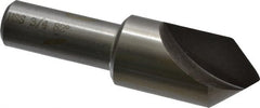 Interstate - 3/4" Head Diam, 1/2" Shank Diam, 1 Flute 82° High Speed Steel Countersink - Exact Tooling