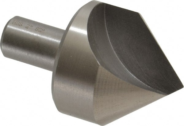 Interstate - 2" Head Diam, 3/4" Shank Diam, 1 Flute 82° High Speed Steel Countersink - Exact Tooling