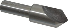Interstate - 3/4" Head Diam, 1/2" Shank Diam, 1 Flute 90° High Speed Steel Countersink - Exact Tooling