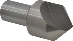 Interstate - 1-1/4" Head Diam, 3/4" Shank Diam, 1 Flute 90° High Speed Steel Countersink - Exact Tooling