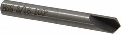 Interstate - 3/16" Head Diam, 3/16" Shank Diam, 1 Flute 100° High Speed Steel Countersink - Exact Tooling