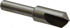 Interstate - 3/8" Head Diam, 1/4" Shank Diam, 1 Flute 100° High Speed Steel Countersink - Exact Tooling