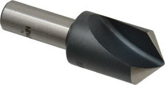 Interstate - 7/8" Head Diam, 1/2" Shank Diam, 1 Flute 100° High Speed Steel Countersink - Exact Tooling