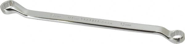 Proto - 12mm x 14mm 12 Point Offset Box Wrench - Double End, 9-1/16" OAL, Steel, Polished Finish, 7.5° Offset - Exact Tooling