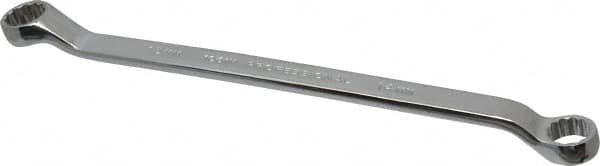 Proto - 14mm x 15mm 12 Point Offset Box Wrench - Double End, 9-11/16" OAL, Steel, Polished Finish, 7.5° Offset - Exact Tooling