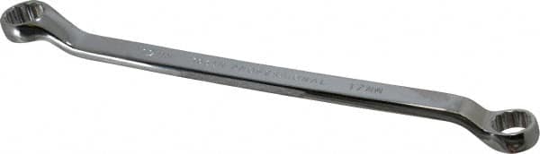 Proto - 17mm x 19mm 12 Point Offset Box Wrench - Double End, 11-5/16" OAL, Steel, Polished Finish, 7.5° Offset - Exact Tooling