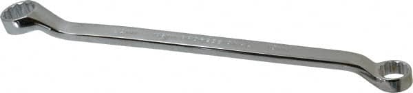 Proto - 19mm x 22mm 12 Point Offset Box Wrench - Double End, 12-7/16" OAL, Steel, Polished Finish, 7.5° Offset - Exact Tooling