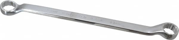 Proto - 22mm x 24mm 12 Point Offset Box Wrench - Double End, 13-23/32" OAL, Steel, Polished Finish, 7.5° Offset - Exact Tooling