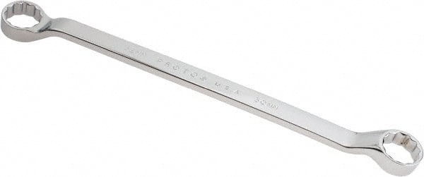 Proto - 30mm x 32mm 12 Point Offset Box Wrench - Double End, 17-7/32" OAL, Steel, Polished Finish, 7.5° Offset - Exact Tooling