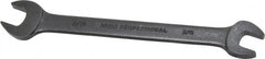 Proto - 3/8" x 7/16" Standard Open End Wrench - 5-7/8" OAL, Double End, Black Finish, 15° Head Angle - Exact Tooling