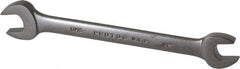 Proto - 1/2" x 9/16" Standard Open End Wrench - 7-7/64" OAL, Double End, Black Finish, 15° Head Angle - Exact Tooling