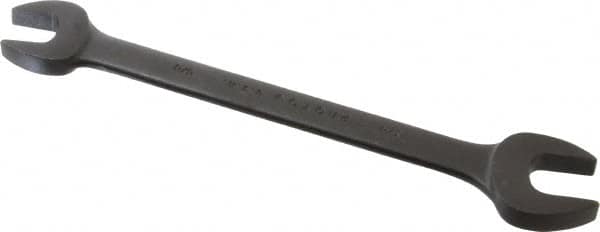 Proto - 5/8" x 3/4" Standard Open End Wrench - 8-43/64" OAL, Double End, Black Finish, 15° Head Angle - Exact Tooling