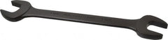 Proto - 1-1/16" x 1-1/8" Standard Open End Wrench - 12-3/8" OAL, Double End, Black Finish, 15° Head Angle - Exact Tooling