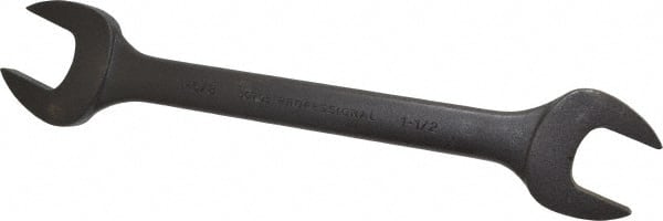 Proto - 1-1/2" x 1-5/8" Standard Open End Wrench - 17-1/16" OAL, Double End, Black Finish, 15° Head Angle - Exact Tooling