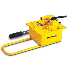 Enerpac - Manual Hydraulic Pumps Number of Stages: 2.000 Oil Volume Per Stroke (Cu. In.): 7.69 - Exact Tooling