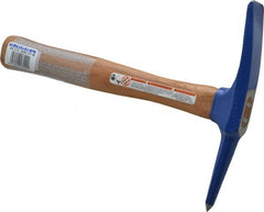 Vaughan Bushnell - 3/4 Lb Head Welder's Hammer - 11-1/4" Long, Hickory Handle - Exact Tooling