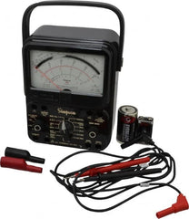 Simpson Electric - 12388, 1,000 VAC/VDC, Analog Milliammeter Multimeter - 20 mOhm, Measures Voltage, Current, Resistance - Exact Tooling