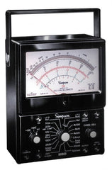 Simpson Electric - 12206, 1,000 VAC/VDC, Analog Manual Ranging Multimeter - 200 Ohm, Measures Voltage, Current, Resistance - Exact Tooling