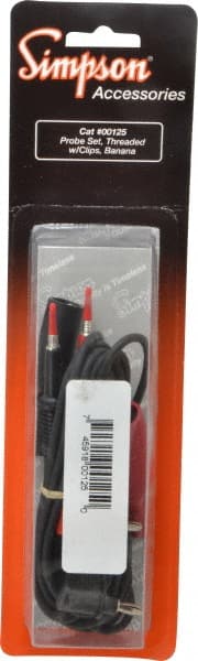 Simpson Electric - Electrical Test Equipment Leads - Use with Analog Multimeters - Exact Tooling