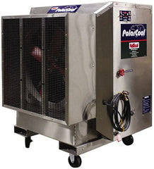 RollSeal - 48" Blade, 1-1/2 hp, 18,000 CFM Evaporative Cooler - 11 Amp Rating, 240 Volts, Single Speed - Exact Tooling