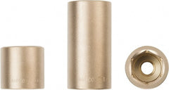 Ampco - 4-1/8", 1" Drive, Deep Hand Socket - 6 Points, Aluminum Bronze - Exact Tooling