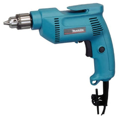 Makita - 3/8" Keyed Chuck, 2,500 RPM, Pistol Grip Handle Electric Drill - 4.9 Amps, 115 Volts, Reversible, Includes Chuck Key & Drill Chuck - Exact Tooling