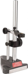 SPI - Granite, Triangular Base, Indicator Transfer Stand - 12" High, 5" Base Length x 5" Base Width, Includes Holder - Exact Tooling
