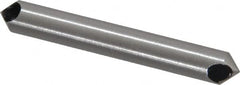 Interstate - 1/4" Shank Diam, 0 Flute 90° High Speed Steel Countersink - Exact Tooling