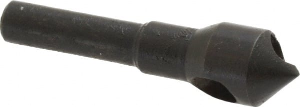Interstate - 1/4" Shank Diam, 0 Flute 90° High Speed Steel Countersink - Exact Tooling