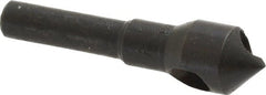 Interstate - 1/4" Shank Diam, 0 Flute 90° High Speed Steel Countersink - Exact Tooling
