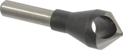 Interstate - 1/4" Shank Diam, 0 Flute 90° High Speed Steel Countersink - Exact Tooling