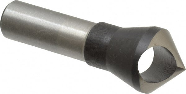 Interstate - 1/2" Shank Diam, 0 Flute 90° High Speed Steel Countersink - Exact Tooling