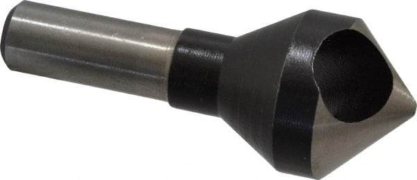 Interstate - 1/2" Shank Diam, 0 Flute 90° High Speed Steel Countersink - Exact Tooling