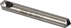 Interstate - 1/4" Shank Diam, 0 Flute 100° High Speed Steel Countersink - Exact Tooling