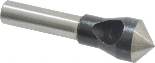 Interstate - 1/4" Shank Diam, 0 Flute 100° High Speed Steel Countersink - Exact Tooling