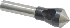 Interstate - 1/4" Shank Diam, 0 Flute 100° High Speed Steel Countersink - Exact Tooling