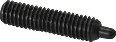 Gibraltar - 10-32, 3/4" Thread Length, 1/8" Plunger Projection, Steel Threaded Spring Plunger - 0.092" Max Plunger Diam, 3/4" Plunger Length, 2.9 Lb Init End Force, 11.1 Lb Final End Force, 1/16" Hex - Exact Tooling
