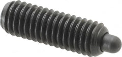 Gibraltar - 3/8-16, 1-1/8" Thread Length, 3/16" Plunger Projection, Steel Threaded Spring Plunger - 0.186" Max Plunger Diam, 1-1/8" Plunger Length, 5.5 Lb Init End Force, 14.5 Lb Final End Force, 3/16" Hex - Exact Tooling