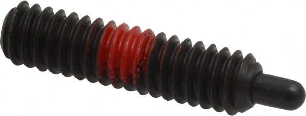 Gibraltar - 1/4-20, 1" Thread Length, 3/16" Plunger Projection, Steel Threaded Spring Plunger - 0.118" Max Plunger Diam, 1" Plunger Length, 3 Lb Init End Force, 13 Lb Final End Force, 5/64" Hex - Exact Tooling