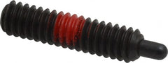 Gibraltar - 1/4-20, 1" Thread Length, 3/16" Plunger Projection, Steel Threaded Spring Plunger - 0.118" Max Plunger Diam, 1" Plunger Length, 3 Lb Init End Force, 13 Lb Final End Force, 5/64" Hex - Exact Tooling