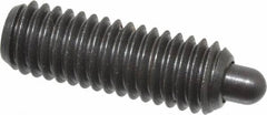 Gibraltar - 3/8-16, 1-1/8" Thread Length, 3/16" Plunger Projection, Steel Threaded Spring Plunger - 0.186" Max Plunger Diam, 1-1/8" Plunger Length, 5.5 Lb Init End Force, 14.5 Lb Final End Force, 3/16" Hex - Exact Tooling