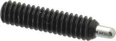 Gibraltar - 1/4-20, 1" Thread Length, 3/16" Plunger Projection, Steel Threaded Spring Plunger - 0.118" Max Plunger Diam, 1" Plunger Length, 1 Lb Init End Force, 4 Lb Final End Force, 5/64" Hex - Exact Tooling