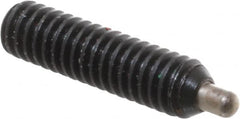Gibraltar - 8-32, 5/8" Thread Length, 3/32" Plunger Projection, Steel Threaded Spring Plunger - 0.07" Max Plunger Diam, 5/8" Plunger Length, 0.7 Lb Init End Force, 2.3 Lb Final End Force, 1/16" Hex - Exact Tooling