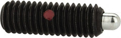Gibraltar - 3/8-16, 1-1/8" Thread Length, 3/16" Plunger Projection, Steel Threaded Spring Plunger - 0.186" Max Plunger Diam, 1-1/8" Plunger Length, 2.8 Lb Init End Force, 7.2 Lb Final End Force, 3/16" Hex - Exact Tooling