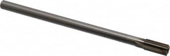 Interstate - 7/16" Diam, 0.372 to 0.375" Max Diam Straight Shank, 7/8" Flute Length, Machine Expansion Reamer - Straight Flute, 7" OAL, Right Hand Cut, 6 Flutes, High Speed Steel, Bright Finish - Exact Tooling