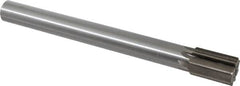 Interstate - 1-3/16" Diam, 0.998 to 1" Max Diam Straight Shank, 1-3/4" Flute Length, Machine Expansion Reamer - Straight Flute, 11" OAL, Right Hand Cut, 8 Flutes, High Speed Steel, Bright Finish - Exact Tooling