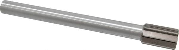 Interstate - 1-3/8" Diam, 0.998 to 1" Max Diam Straight Shank, 2" Flute Length, Machine Expansion Reamer - Straight Flute, 12" OAL, Right Hand Cut, 8 Flutes, High Speed Steel, Bright Finish - Exact Tooling