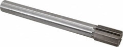 Interstate - 1-1/2" Diam, 1.248 to 1.25" Max Diam Straight Shank, 2-1/8" Flute Length, Machine Expansion Reamer - Straight Flute, 12-1/2" OAL, Right Hand Cut, 10 Flutes, High Speed Steel, Bright Finish - Exact Tooling